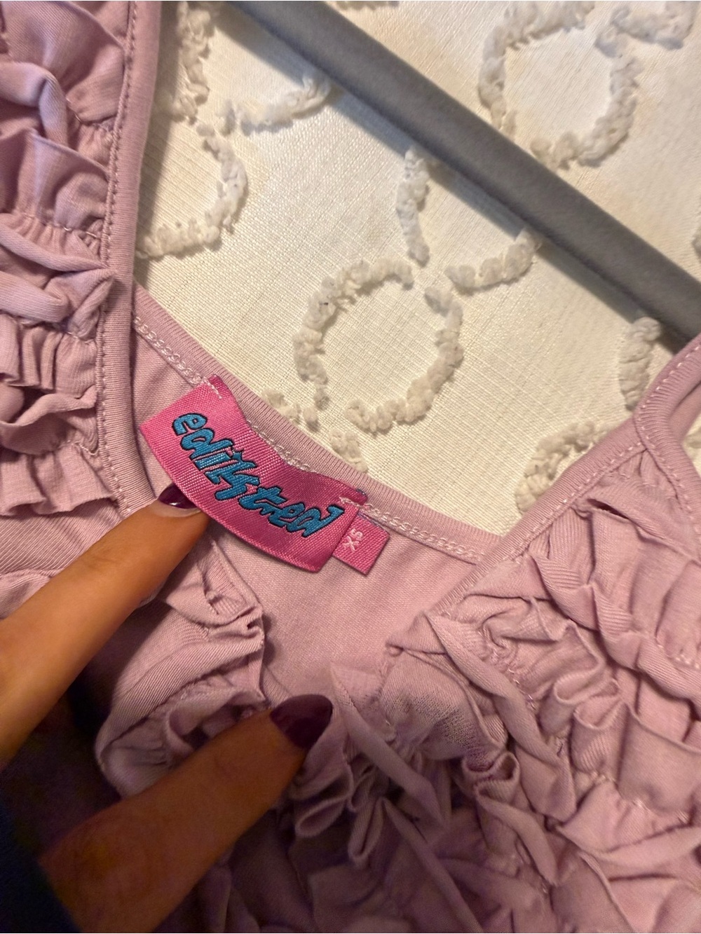 Edikted Veda Ruffled Tank Top - Picture 4 of 5